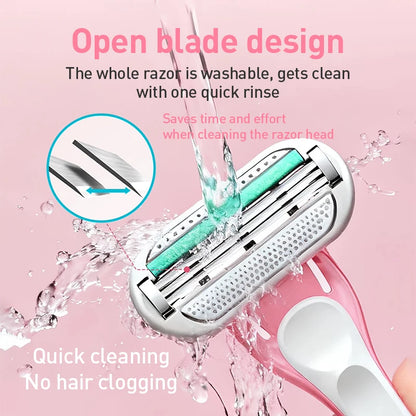 Rasoio Gillette Venus Tropical Mini Rosa con Striscia Lubrificante CloudSense e 3 Lame Flottanti per una Rasatura Liscia (1 Pezzo)