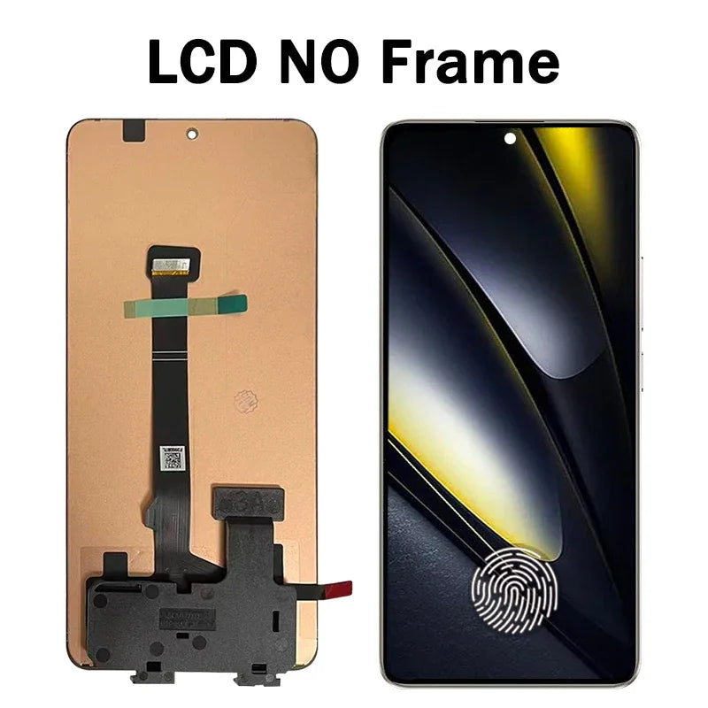 Nuovo Display AMOLED da 6.67" per Xiaomi Poco F6 LCD 24069PC21G, Schermo Touch con Digitalizzatore e Cornice per Xiaomi Poco F6