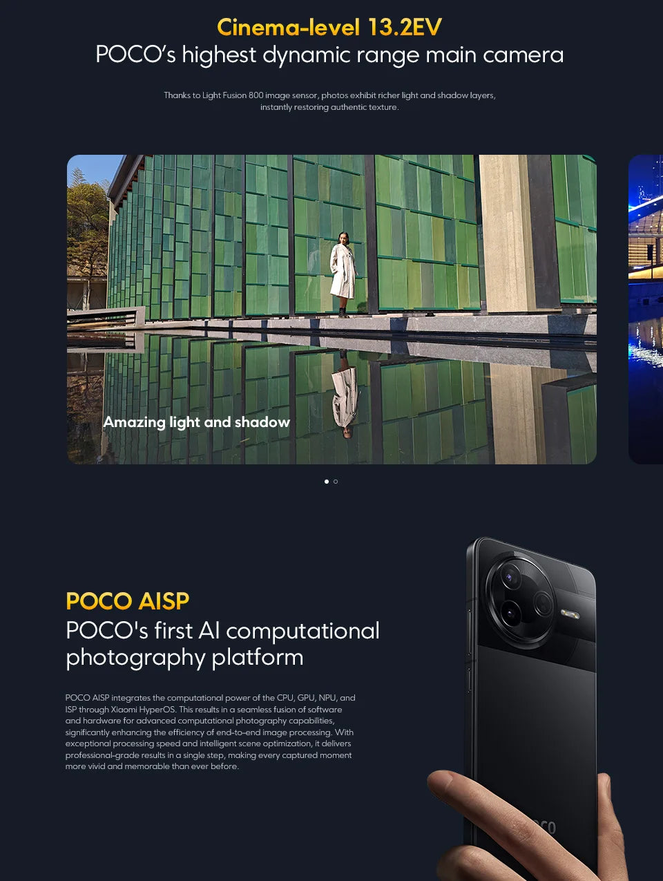 Xiaomi POCO F7 Pro 5G Versione Globale Smartphone Snapdragon ®   Doppia fotocamera da 50MP di 8ª generazione con OIS e NFC