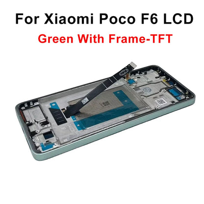 Display OLED da 6,67" per Xiaomi Poco F6 LCD 24069PC21G, schermo touch e digitalizzatore per Poco F6 Pro LCD 23113RKC6G, ricambi di ricambio