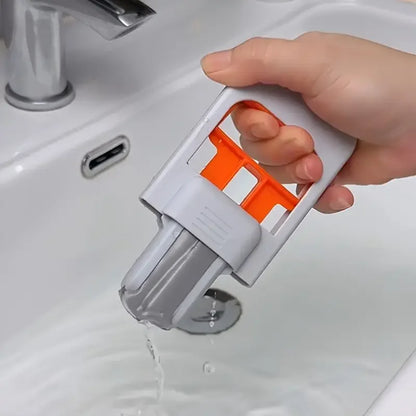 Mini mop multifunzionale |   Mocio retrattile umido/secco per cucina, bagno, auto |   Plastica resistente |   Strumento compatto e per la pulizia della casa