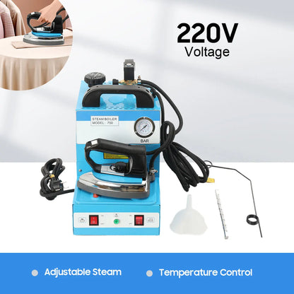 Ferro da Stiro Elettrico 1600W 220V, Macchina da Stiro a Pressione Verticale, Ferro da Stiro a Vapore Industriale ad Alta Potenza