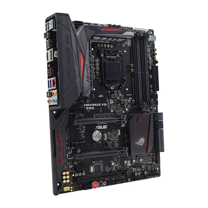 Scheda madre ASUS MAXIMUS VIII HERO, compatibile con CPU I7 6700K, 7700K, 7700, I5 6500, 7600, I3 6300, 6100, 4×DDR4 3733MHz, M.2, Z170.