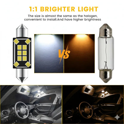Kit Luci LED per Interni Auto per BMW E36 E46 E90 E91 E92 E93 E87 E81 F20 F30 E39 E60 E61 F10 F11 E38 E65 E66 328i 2005 2011 2012