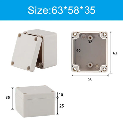Scatola di giunzione in plastica ABS serie F Cavo a vite Scatola di giunzione impermeabile personalizzata Custodia per scatola di giunzione elettrica esterna Ip66