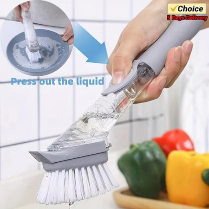 Nuovo set di bacchette per piatti Sapone antigraffio Spazzola per piatti Scrubber Spugna per pulizia cucina Spazzola per pulizia per pentole Piatti Lavello Viene