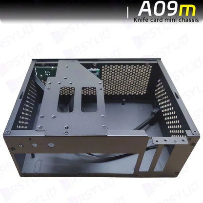 A09m 3.8L ITX Telaio Coltello Scheda A4 HTPC Computer portatile Supporto PC PCIe 2.5' SSD Drive Mini IPC Flex PSU Case