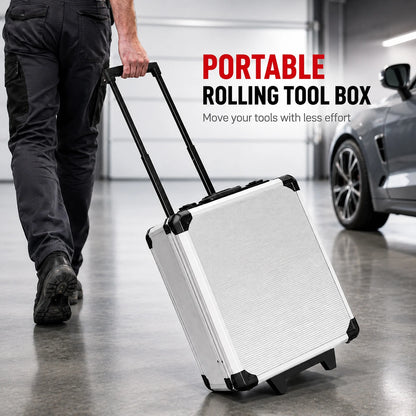 Set di 799 utensili meccanici per la riparazione domestica, kit di attrezzi manuali con chiavi e bussole, con carrello avvolgibile, utensili manuali in acciaio legato per la manutenzione meccanica di casa e auto, ideale come