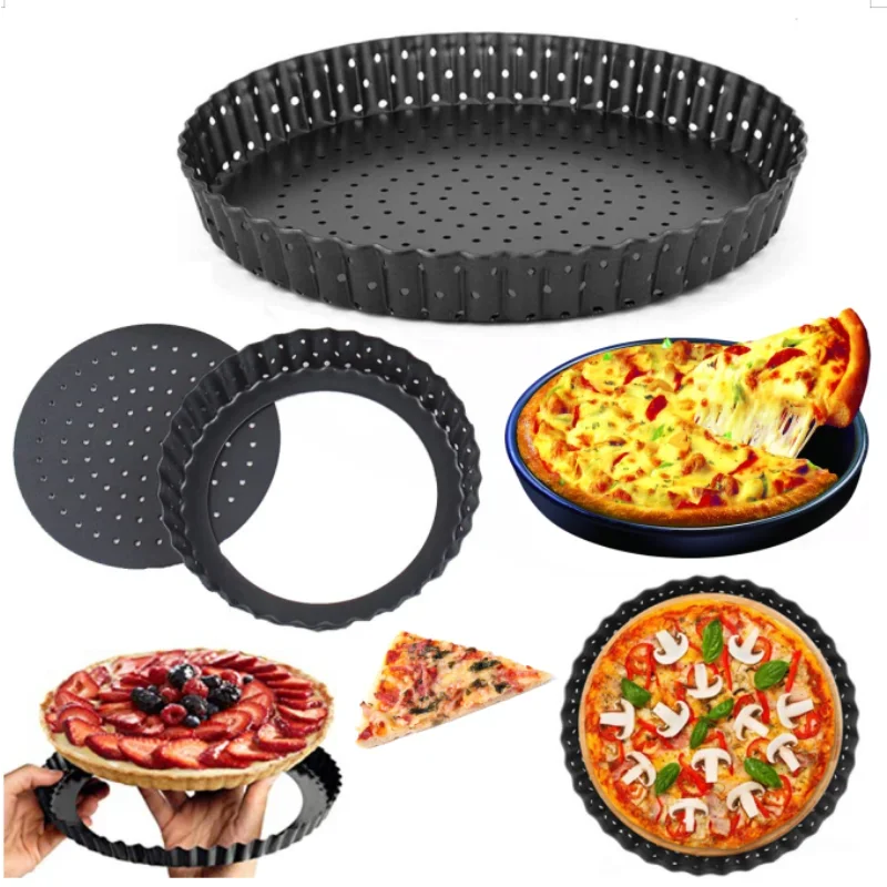 5/8/9 pollici Tortiera Perforata PIZZA Pan Antiaderente Torta Alla Frutta Stampi Per Torte Teglia Fondo Teglia Da Forno Bakeware Strumenti