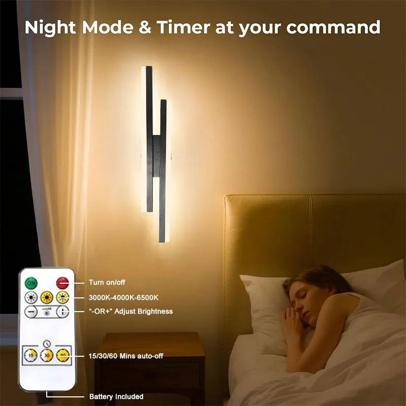 Lampade da Parete a Batteria da 5200mAh, Senza Fili, Ricaricabili, LED per Quadri, Interruttore Touch, Dimmerabili, 3CCT, USB, Telecomando
