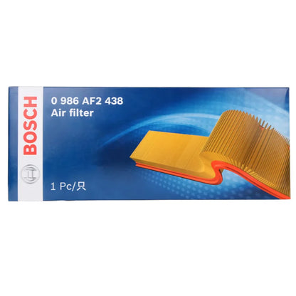 Filtro Aria Motore Auto Bosch 0986AF2438 compatibile con VW GOLF Passat Passat CC Tiguan Beetle Touran Sharan, per Audi A3 Q3 TT