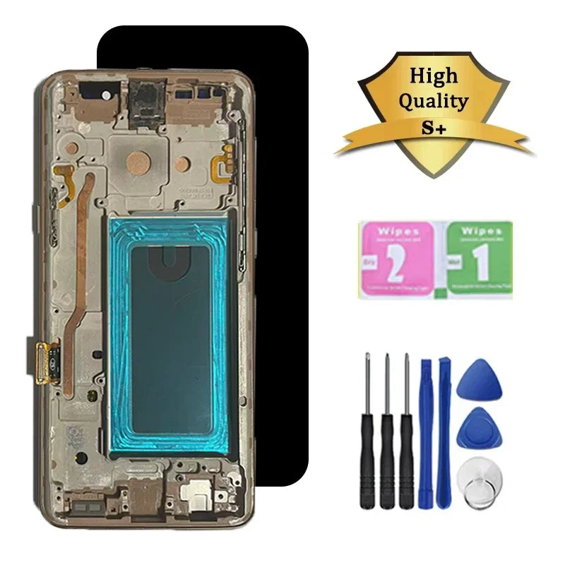 Nuova qualità TFT per Samsung S9 LCD G960 G960F G960N G9600 G Display Touch Screen Digitizer S9 Display con sostituzione del telaio