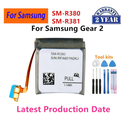 Nuova batteria per orologio Galaxy per Samsung Galaxy Watch Gear Live/S2 classic/Gear S4/Gear 1/Active 1 2 3/ Watch 3/ Gear S/Gear 2