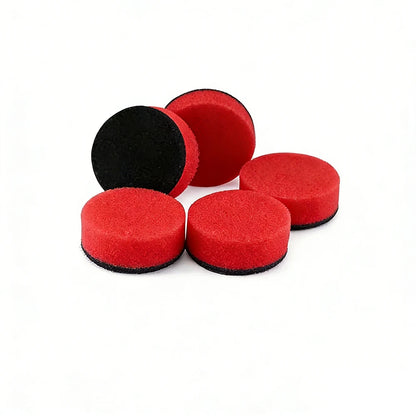 SPTA 5 pezzi 1 pollice (30 mm) 2 pollici (50 mm) mini tamponi in schiuma spugna per lucidatura per kit di lucidatura per dettagli trapano rorario per auto