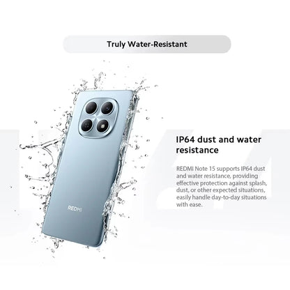Xiaomi Redmi Note 15 Versione Globale Smartphone 4G 6.77'' AMOLED 120Hz Fotocamera 108MP Batteria 6000mAh NFC MTK Helio G100-Ultra Telefono Cellulare