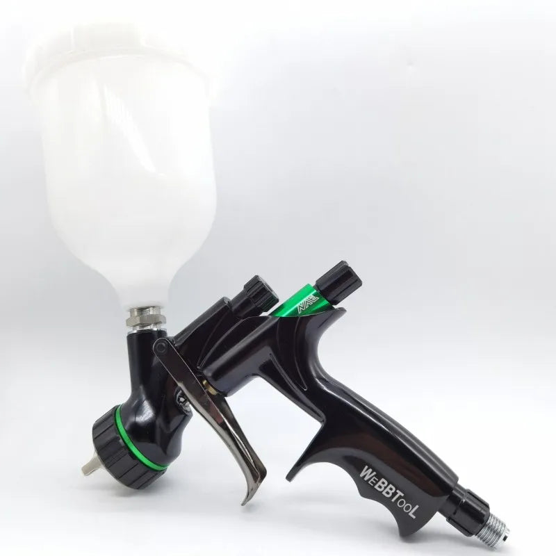 Pistola a spruzzo NVE pistola a spruzzo ad aria con ugello in acciaio inossidabile da 1.3mm per vernice a spruzzo per auto pistola a spruzzo con vernice a base d'acqua aerografo
