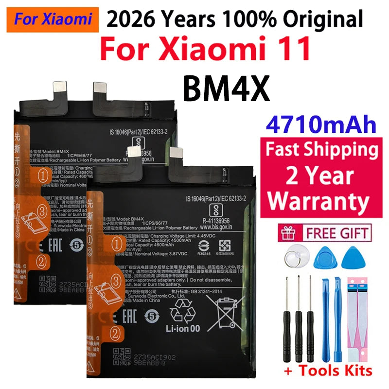 Batteria BM58 originale al 100% per Xiaomi Mi 8 9 10 11 11i 11T Ultra SE Lite Mi A3 CC9 CC9e Poco F3 Redmi K40 Pro Mix 4 batterie 5G