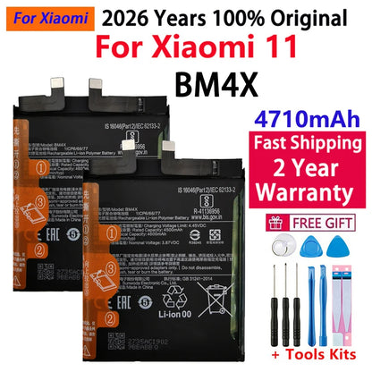 Batteria BM58 originale al 100% per Xiaomi Mi 8 9 10 11 11i 11T Ultra SE Lite Mi A3 CC9 CC9e Poco F3 Redmi K40 Pro Mix 4 batterie 5G