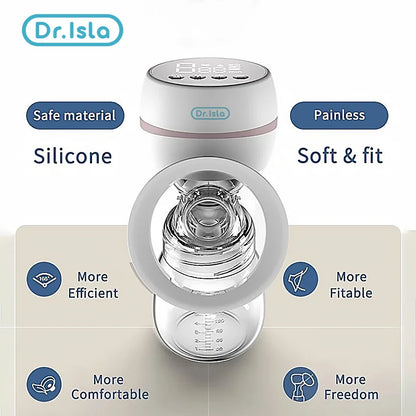 MAMIJOY Tiralatte elettrico portatile USB ricaricabile Silenzioso Estrattore di latte portatile Mungitore automatico Comfort Allattamento al seno