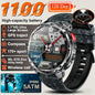 Nuovo Smartwatch T-REX3 Ultra con Batteria da 1100mAh, Impermeabile 10ATM, GPS, Bussola, Torcia, Display AMOLED HD da 1.7'', Chiamate, Orologio Sportivo Intelligente per Uomo