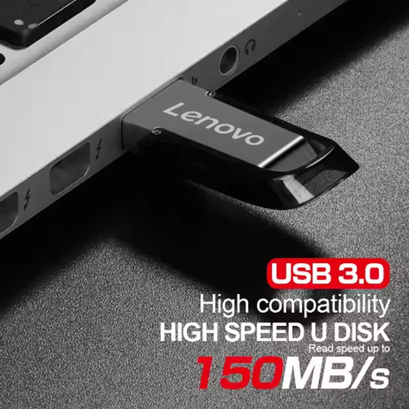 Lenovo Super Mini USB 3.0, chiavetta USB da 1 TB, 512 GB, 256 GB, 128 GB, 64 GB, ad alta velocità, per dispositivi Android e laptop.