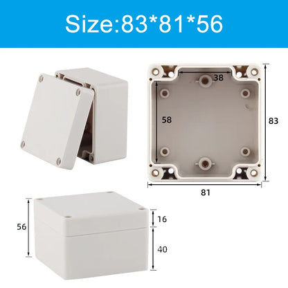 Scatola di giunzione in plastica ABS serie F Cavo a vite Scatola di giunzione impermeabile personalizzata Custodia per scatola di giunzione elettrica esterna Ip66