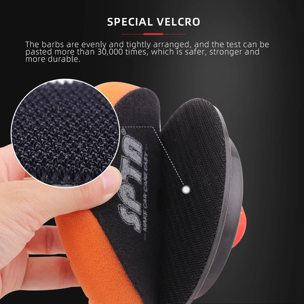 SPTA 5 "125mm 6" 150mm M14 5/8-16 Filettatura Piastra di Supporto Gancio Anello Auto Lucidatura Tampone di Lucidatura Disco Professionale per Lucidatore Rotante