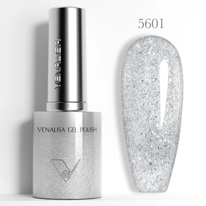 Venalisa 10ml Smalto Gel Effetto Occhio di Gatto Ultra Senza HEMA e TPO, Soak Off UV LED Lunga Durata, Brillante e Scintillante