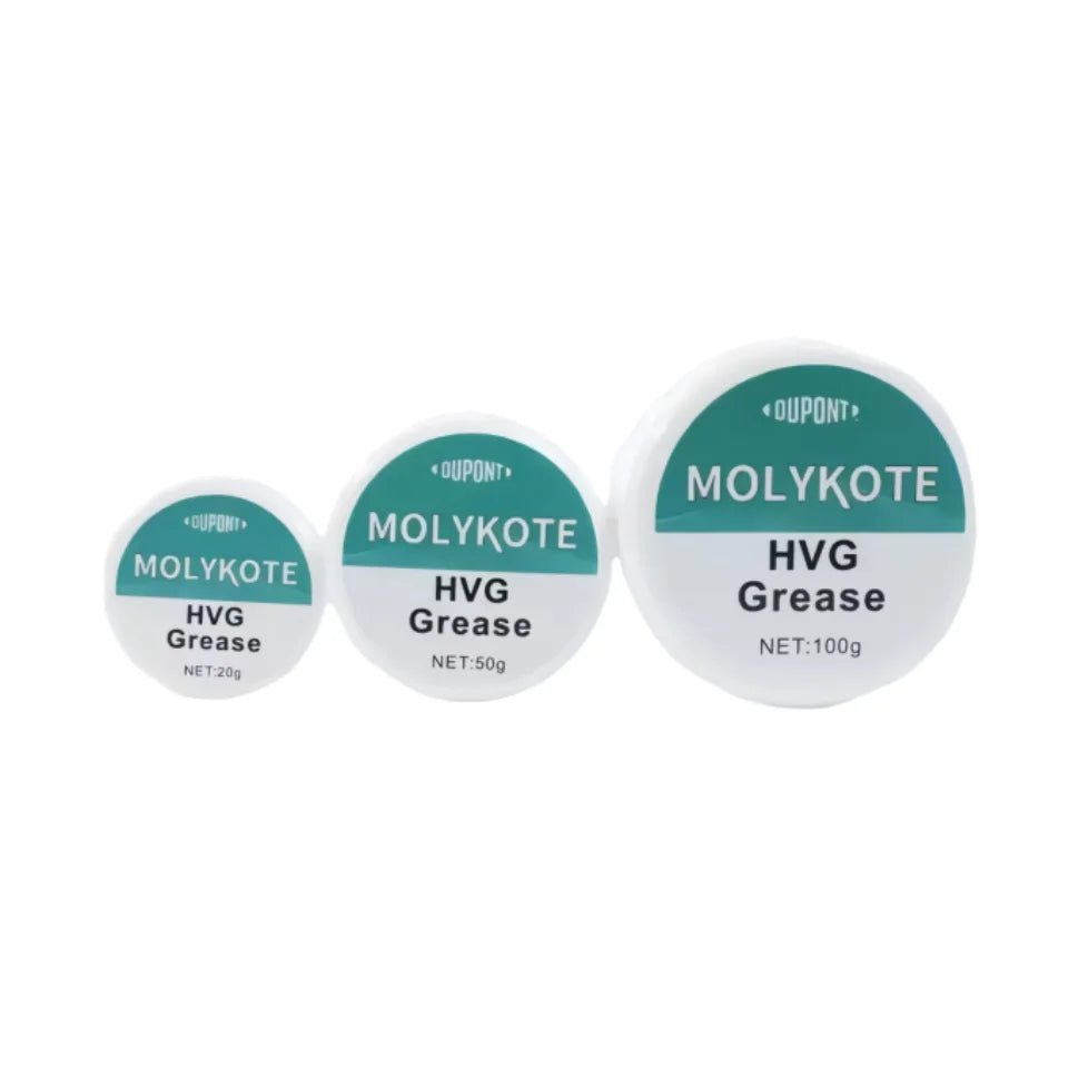 Grasso Siliconico Molykote HVG 150g Originale, Lubrificante per Alta Vuota per O-Ring e Valvole, Impermeabile e a Lunga Durata