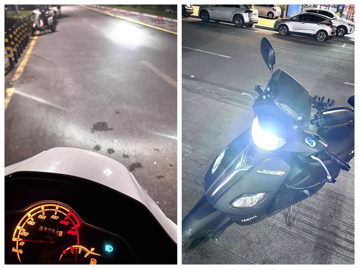 Philips HS1 Faro LED Motore 6500K Lampada Bianca LED Luminoso Moto Fascio Alto Basso 12V PX43t Moto Lampadina 11636UMRX1