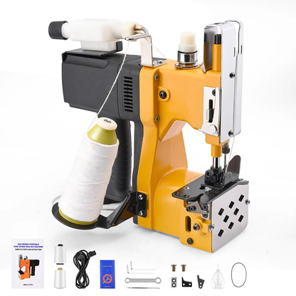 Macchina da cucire chiudiporta industriale con serbatoio dell'olio Stitcher per sacchetti portatile per riso/sacchio/tessuto/carta/sacchetti di plastica GK9-520 220V