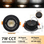 4-20 pezzi 3 CCT LED plafoniera 3000K 4000K 6500K pieghevole da incasso per la casa camera da letto bagno soggiorno illuminazione Lamparas Led