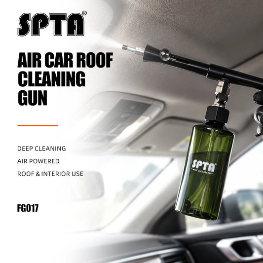 Pistola per la pulizia degli interni dell'auto SPTA Spray per rivestimento ad aria compressa con strumento multifunzione per bottiglie per i dettagli automatici