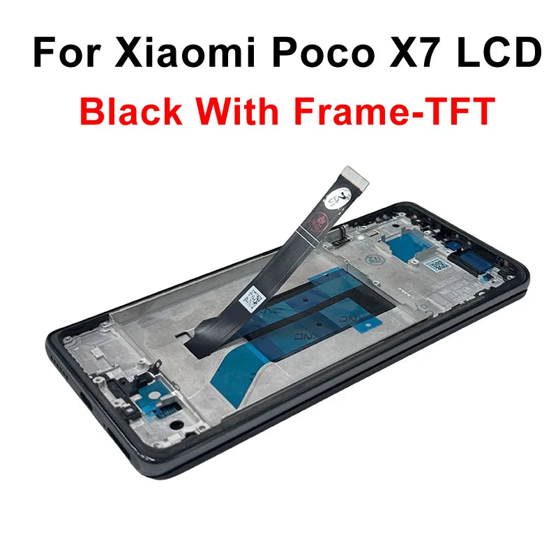 Display OLED da 6,67" per Xiaomi Poco X7 LCD 24095PCADG, display touch digitizer per Poco X7 Pro, schermo 2412DPC0AG, parti di assemblaggio