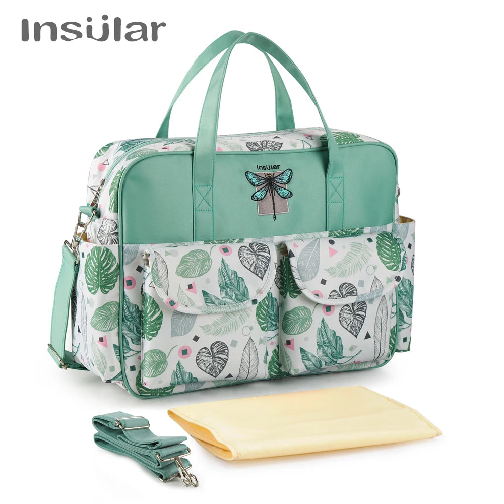 Borsa per pannolini impermeabile di nuovo stile borsa da viaggio Messenger di grande capacità borse multifunzionali per passeggino madre maternità