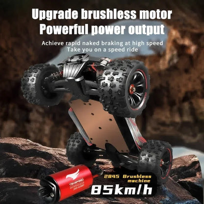 1:14 85KM/H o 50KM/H 4WD RC Auto con telecomando a LED Camion Drift Monster 4x4 ad alta velocità per bambini Vs Wltoys 144001   Giocattoli