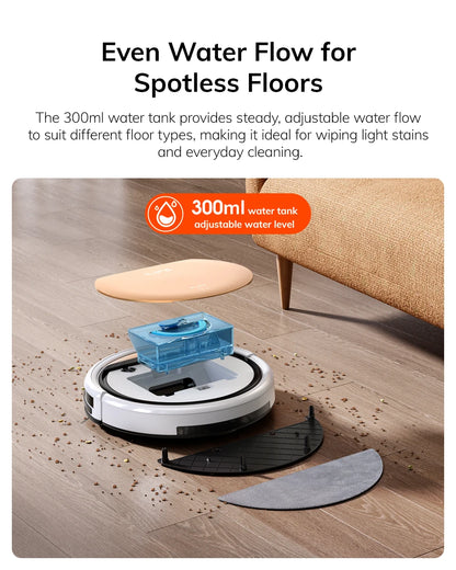 ILIFE V5s Ultra Robot Aspirapolvere e Lavapavimenti, Aspirazione 4000Pa, Controllo tramite App/Telecomando, Creazione Mappe, Programmazione Pulizie