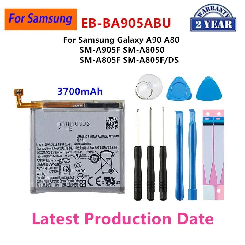 Batteria EB-BA907ABY EB-BA520ABE per Samsung Galaxy S10 Lite A71 5G A90 A80 A9S A20E A10E A7 A8 Plus A5 Edition A50