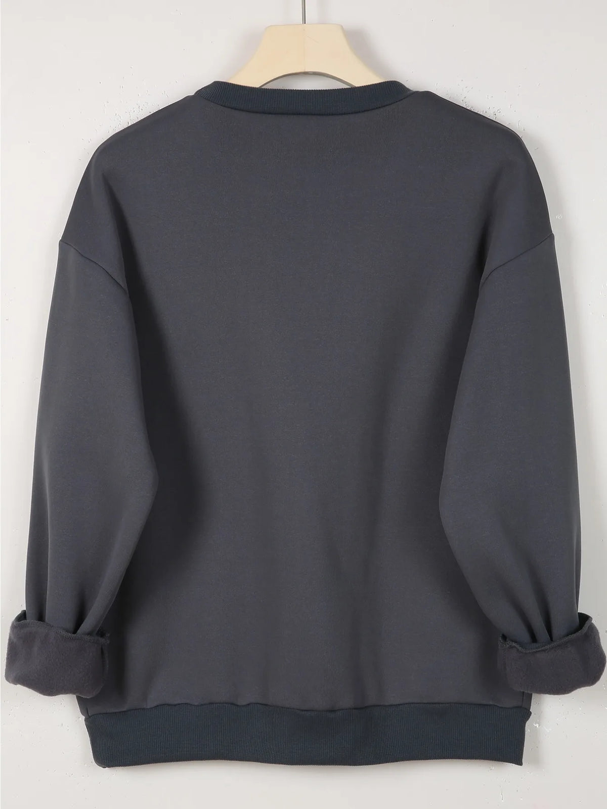 Pullover da donna a maniche lunghe con collo rotondo stampato, comodo e caldo, moda casual autunno e inverno