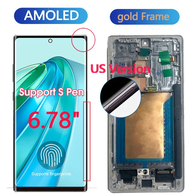 NUOVO Display AMOLED Per Samsung Galaxy S25 Ultra 5G Display LCD Touch Screen Digitizer Assembly Per Samsung S25 Ultra Display