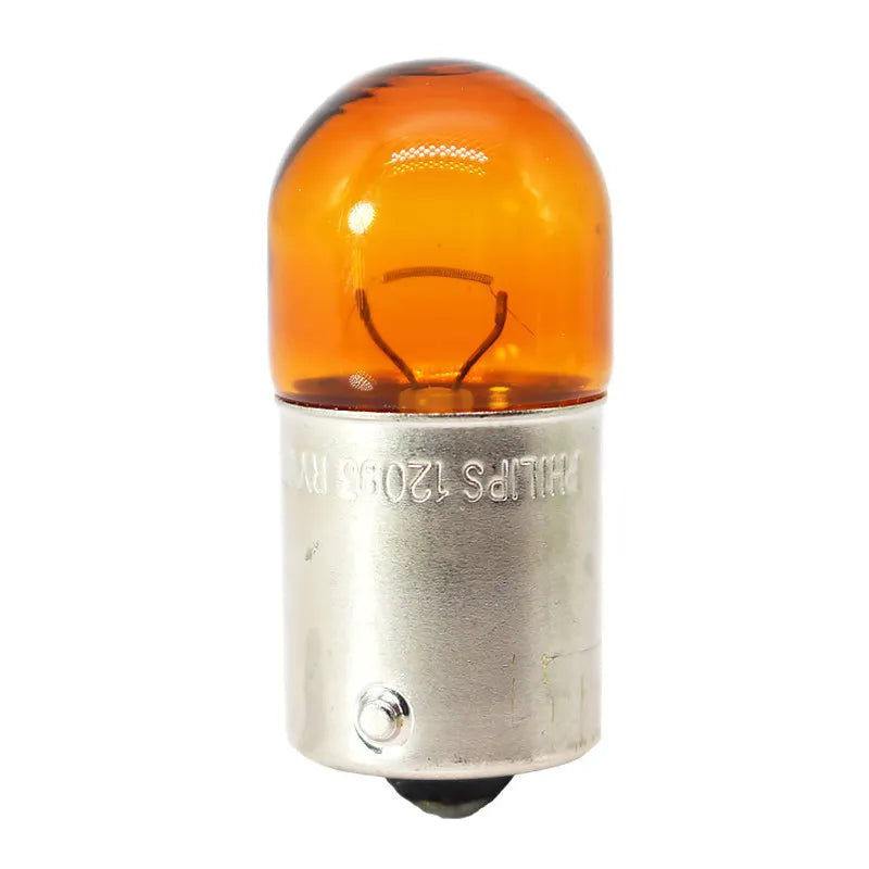 Philips 2 Lampade RY10W 12V 10W BAU15s Colore Ambra, Luci di Segnalazione Standard, Indicatori Standard 12093NA