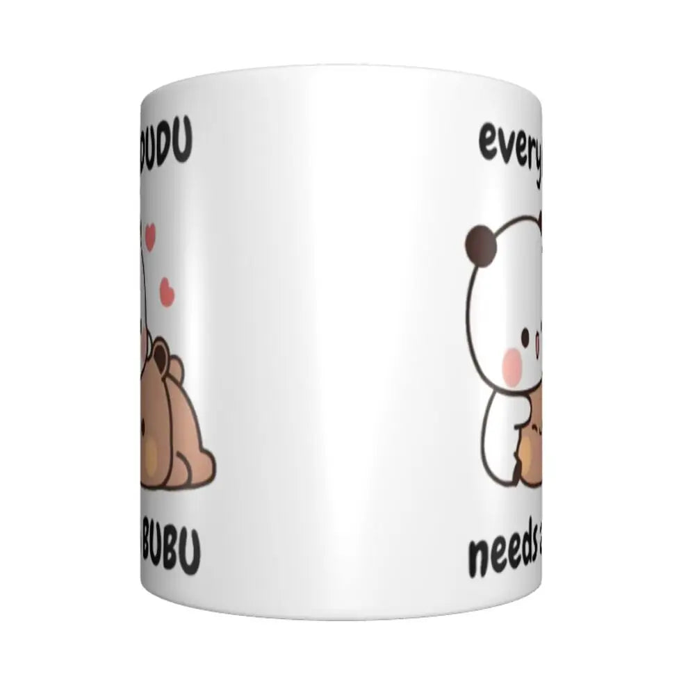 Tazze personalizzate per coppia Bubu Dudu Panda e Brownie Bear Tazza da caffè per tè al latte in ceramica fai-da-te
