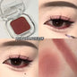 Palette Ombretto Monocromatico Rosso Marrone, Eyeliner in Polvere, Rosso Corallo Opaco Setoso, Eyeliner Effetto Baco, Impermeabile, Trucco Aegyo-sal