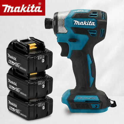 Makita DTD173 Avvitatore a Impulsi Senza Fili 18V LXT BL con Motore Brushless, Trapano Elettrico per Legno/Bulloni/Modalità T, 180 N·M, Utensile Elettrico Ricaricabile