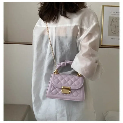 Borse a tracolla in pelle PU da donna piccola borsa a tracolla Designer femminile 2024 nuova catena di moda borsa a tracolla romboidale mini borsa da donna