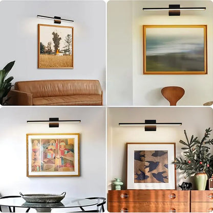 Lampada da parete ricaricabile con batteria da 6000 mAh, ideale per illuminare quadri, con interruttore dimmerabile e telecomando, lampade da parete senza fili.
