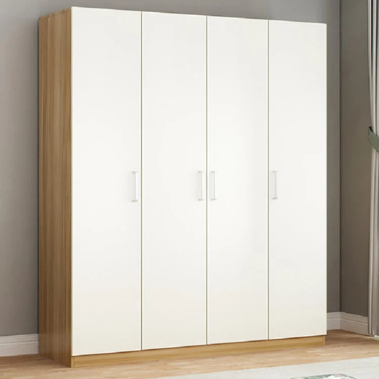 Fornitura diretta in fabbrica Armadio guardaroba per vestiti in legno economico semplice e moderno a due tre quattro porte per mobili da camera da letto