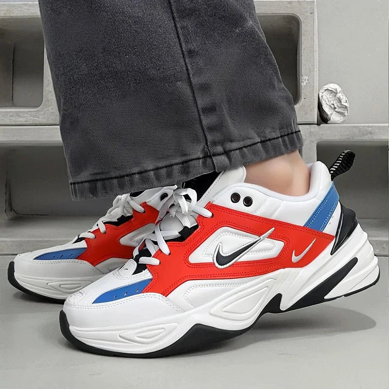 Scarpe Sportive Uomo Nike Originali Autentiche Retrò con Suola Spessa e Rialzata M2K Casual Dad Shoes AV4789-100