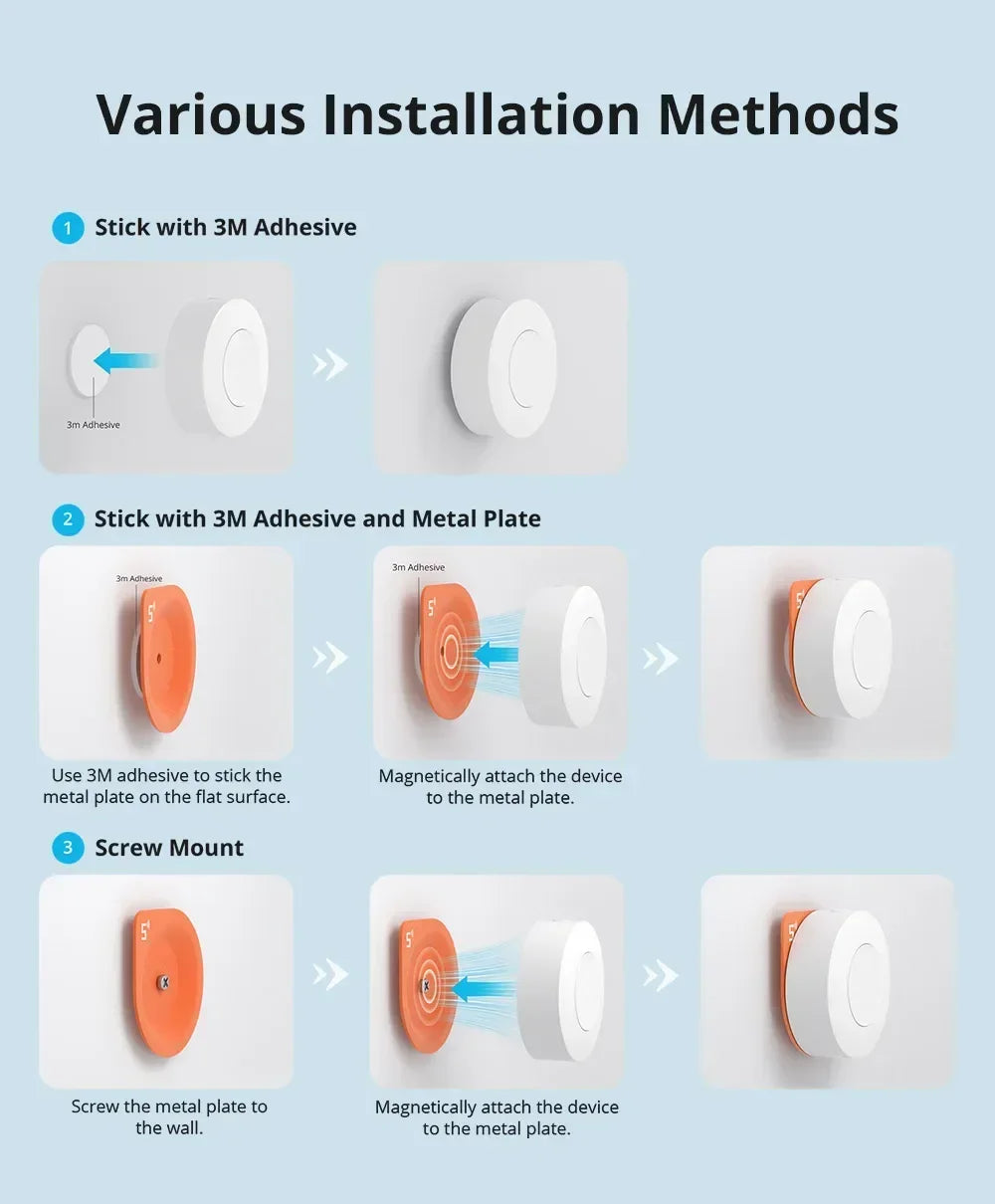SONOFF SNZB-01P SNZB 01P Sonoff Interruttore Wireless Zigbee Interruttore Scena Smart Home Controllo Vocale per EWeLink APP Home Assistant