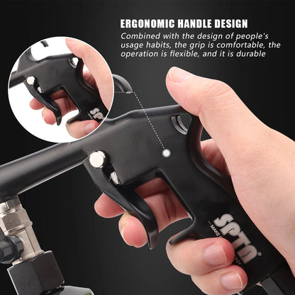 Pistola per la pulizia degli interni dell'auto SPTA Spray per rivestimento ad aria compressa con strumento multifunzione per bottiglie per i dettagli automatici